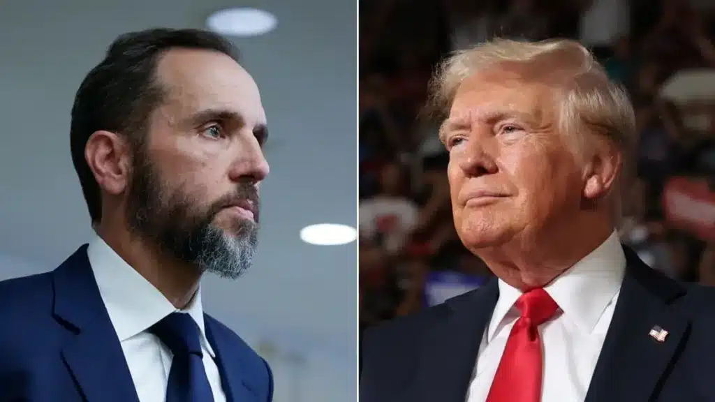 Special counsel Jack Smith and former President Donald Trump Getty Images