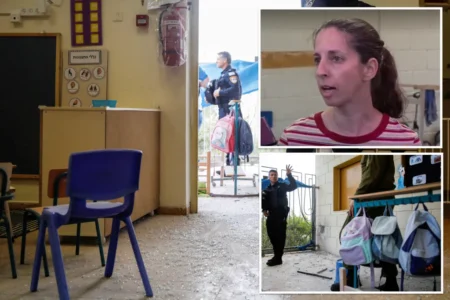 Teacher Sarah Yasour said she heard a faint siren going off in the neighboring town and decided not to take any chances