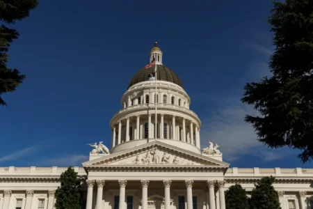 The California State Capitol in Sacramento on Aug 5 2024