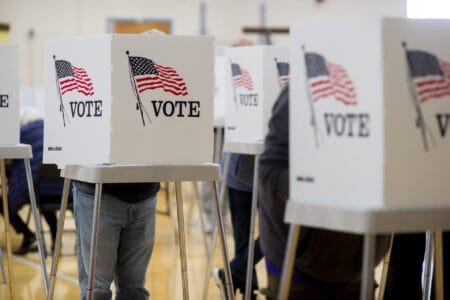 The New Hampshire Legislature will take up several bills related to voting and elections. (Kate Brindley | New Hampshire Bulletin)