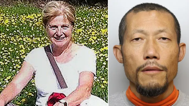 Danielle Carr-Gomm, 71, left, died after taking part in a slapping therapy workshop led by Hongchi Xiao, right