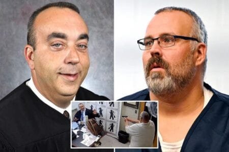 District Judge Kevin Mullins whom a witness accused of helping run a sextortion scheme from the courthouse