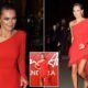 Kara Tointon turned heads in an eye catching red asymmetric minidress as she arrived at the British Fashion Awards afterparty at Chiltern Firehouse on Monday night