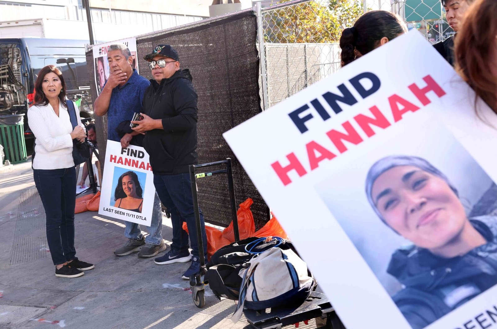 Supporters search for Hannah Kobayashi in Los Angeles in November