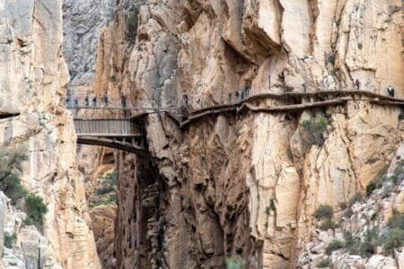 The bridge had been climbing an area known as Puento del Mono or Monkey Bridge without a harness Credits Getty