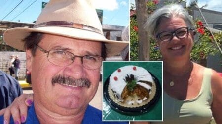 Zeli Terezinha Silva dos Anjos, 61, prepared the festive treat for a family meal in Torres, Brazil, on December 23 (Picture: Facebook/Jam Press)