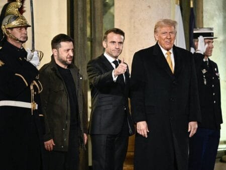 Trump Macron and Zealand Getty Images |M10News
