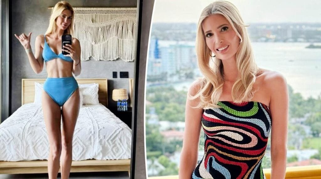 Ivanka Trump posted a photo of her showing off her fit figure in a blue bikini.ivankatrump/Instagram