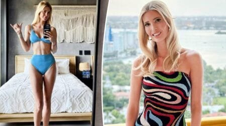Ivanka Trump posted a photo of her showing off her fit figure in a blue bikini.ivankatrump/Instagram