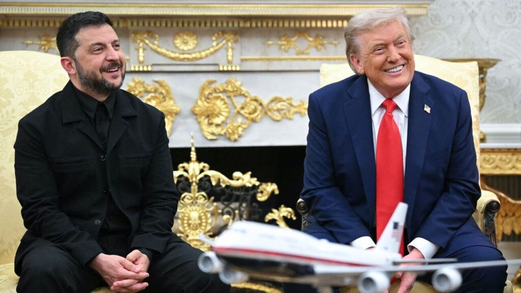 President Trump and Ukrainian President Zelensky : Getty Images