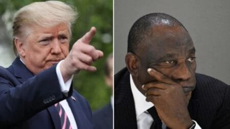 President Donald Trump and President Cyril Ramaphosa|M10News