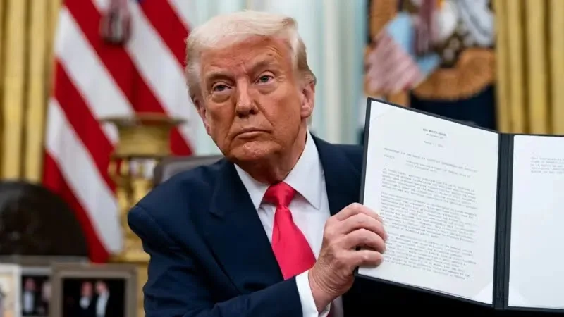 US President Donald Trump said the Irish were "great people
