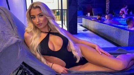 Isabella Daggett (pictured), 21, was arrested just weeks after relocating from Yorkshire to the puritanical desert city state after landing a new job