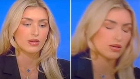 Camryn Kinsey appears on “Fox News @ Night” moments before she fainted on May 8, 2025.