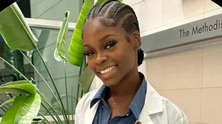 Nigerian-British Elizabeth Tamilore Odunsi was found with multiple stab wounds at her flat in Houston, Texas, on April 26 (Picture: Tamilore Odunsi)