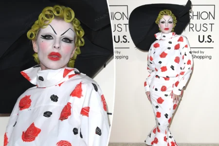 Julia Fox went full clowncore with her look for the Fashion Trust Awards 2025: FilmMagic