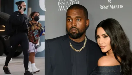 Kim Kardashian and daughter North West were spotted together days after Kanye Wests latest outburst