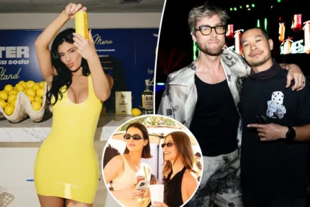 Kylie Jenner makes a surprise appearance at the Sprinter REVOLVE Pool Party