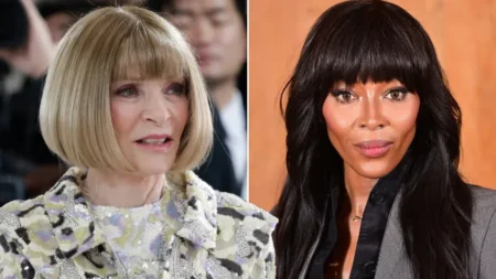 Naomi Campbell has been ‘barred’ from attending the 2025 Met Gala by Vogue chief Anna Wintour (Pictures: Rex)