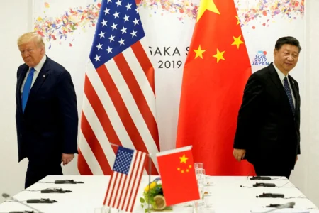 President Trump attends a bilateral meeting with Chinas President Xi Jinping on June 29 2019