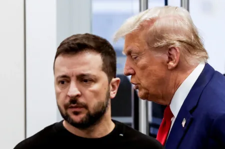 Russian officials heaped praise on President Trump after he bashed Ukrainian President Volodymyr Zelensky as a dictator Wednesday