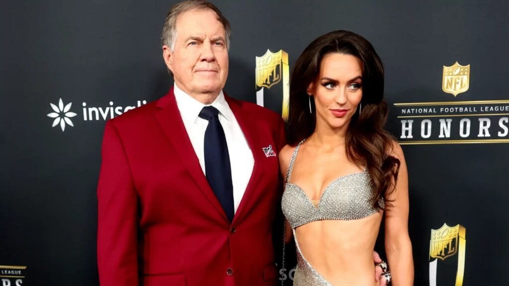 Bill Belichick has been dating Jordon Hudson for a few years now.(Image via Kevin Mazur/Getty)