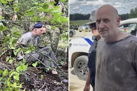 Police: Grant Hardin was captured about 1.5 miles from the prison he fled in Calico Rock, Ark.   (Arkansas Department of Corrections / Associated Press)