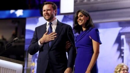 U.S. Vice President JD Vance and his wife/Getty Images