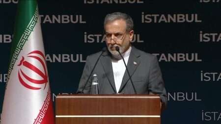 Iran: Abbas Araghchi speaking in Istanbul