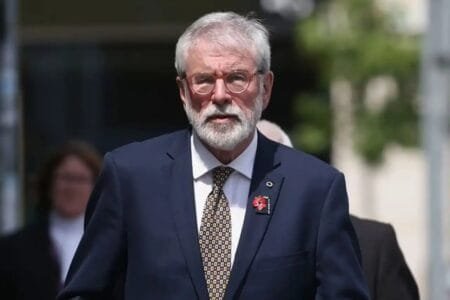 The jury found in favour with Gerry Adams in court todayCredit: Liam McBurney/PA Wire