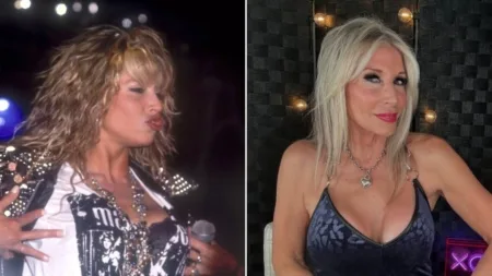 80s rockstar Lorraine Lewis has started an OnlyFans account (Picture: Rex/@lorrainelewisrocks)