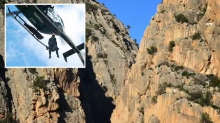 She was hiking with a friend when they both lost their balance, the survivor said (Picture: Solarpix)