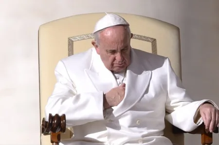 Pope Francis has been in hospital for more than a week after complex lung issues (Picture: AFP/Getty)