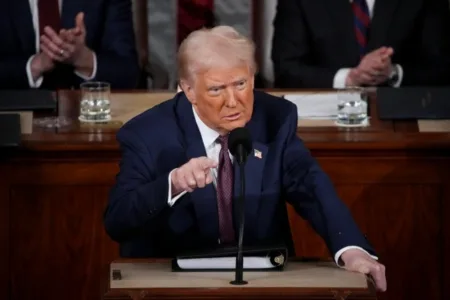 Donald Trump addresses a joint session of Congress at the US Capitol on March 4, 2025 in Washington (Picture: Getty)