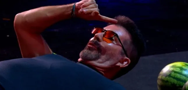 Simon Cowell was ‘nearly killed’ during a horror Britain’s Got Talent audition (Picture: ITV)