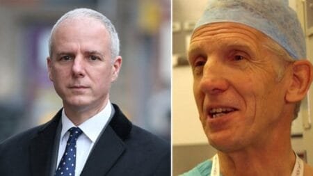 Johnathan Peter Brooks (left) tried to stab Graeme Perks (right) (Picture: PA/BBC)