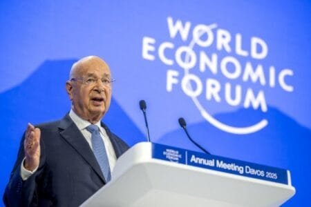 Klaus Schwab announced his immediate resignation today (Picture: Getty Images)