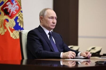 Russian President Vladimir Putin previously declared a ceasefire over Easter (Picture: EPA)
