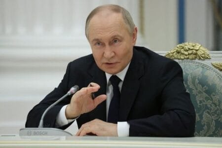 Russian President Vladimir Putin said ‘very strongly’ that he is planning to avenge Ukraine’s drone attacks, according to US President Donald Trump (Picture: Getty Images)
