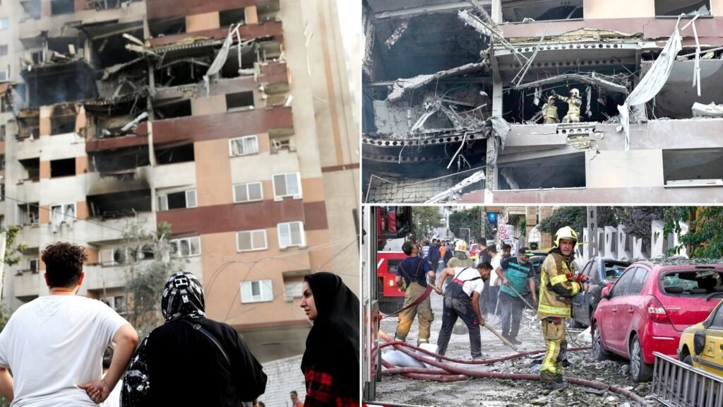 Explosion lights up Tehran skyline
