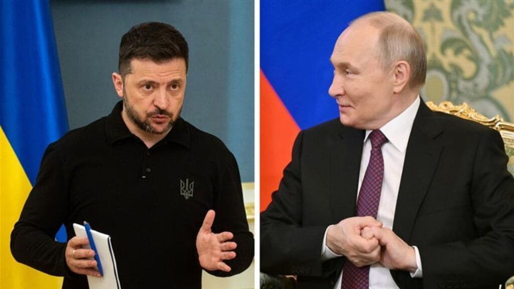 Ukraine's President Volodymyr Zelenskyy, Russian President Vladimir Putin: Getty Images